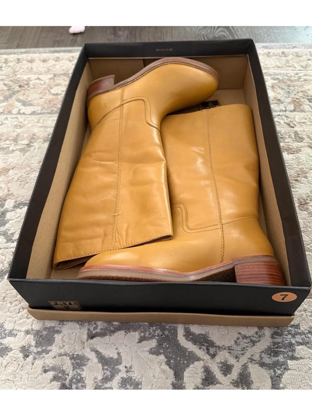 Frye knee high banana campus boots